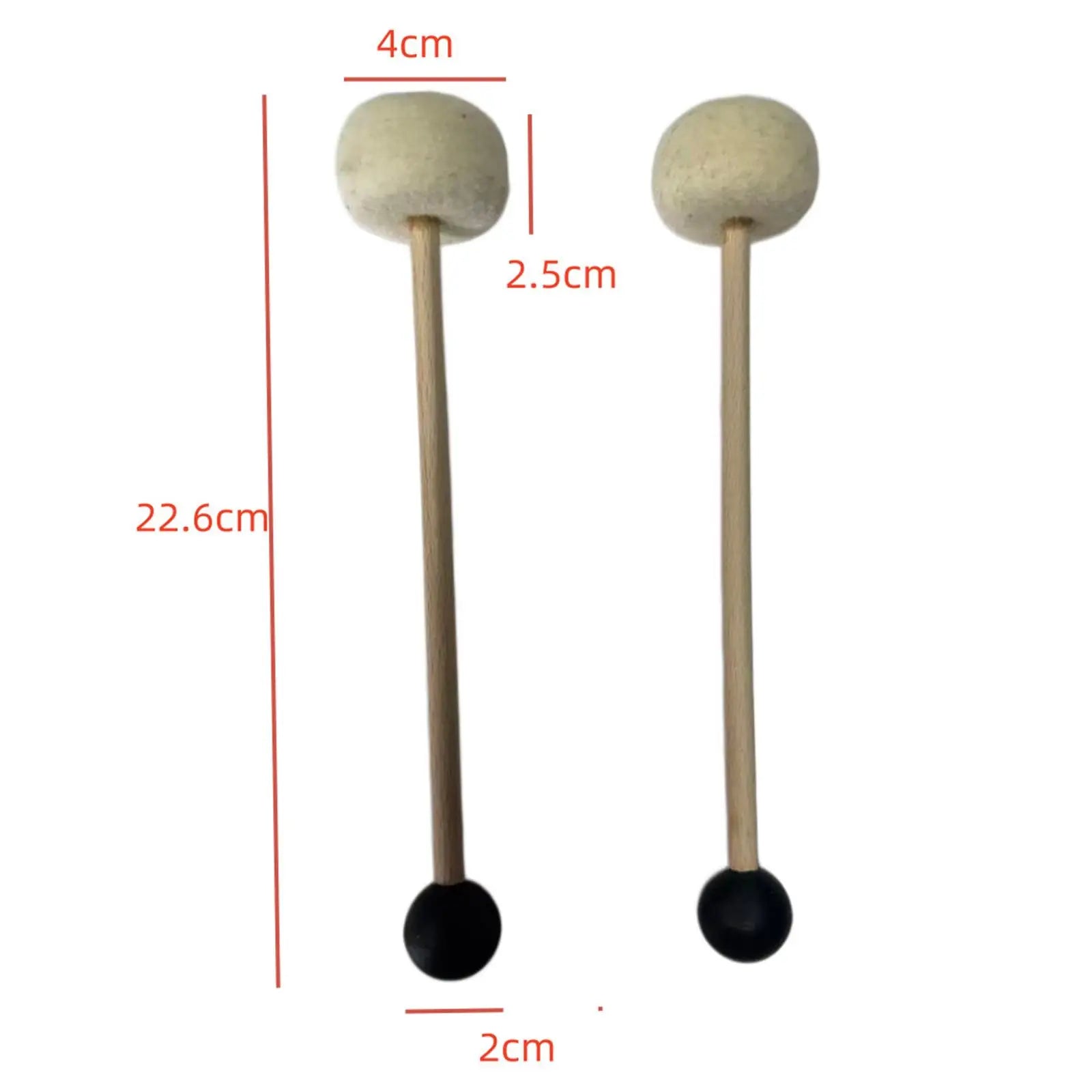 Double-Headed Sound Bowl Mallet – Wood Handle Meditation Accessory