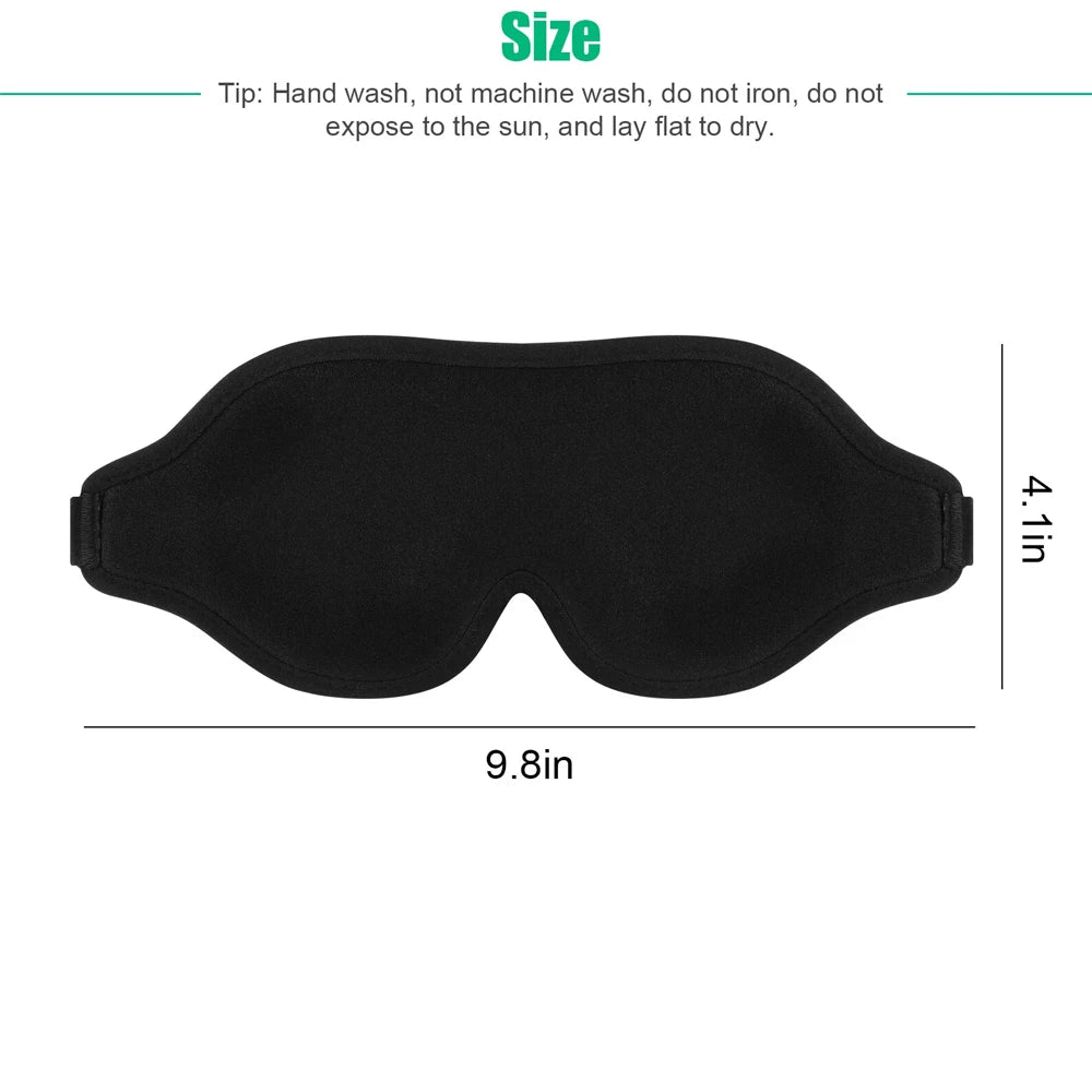 3D Silk Sleep Eye Mask – Light Blocking Travel & Relaxation Mask