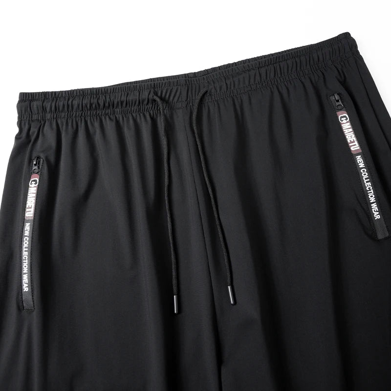 Men’s Quick-Dry Athletic Pants – Lightweight Stretch Sweatpants with Zipper Pockets