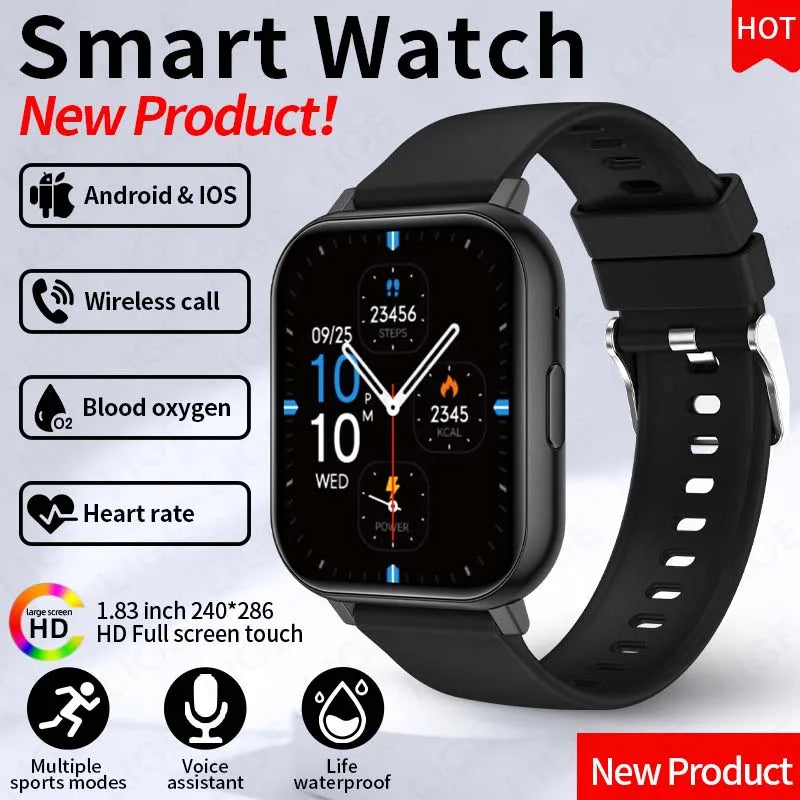 LIGE Women’s Smart Watch – Bluetooth Call, Health & Fitness Monitor