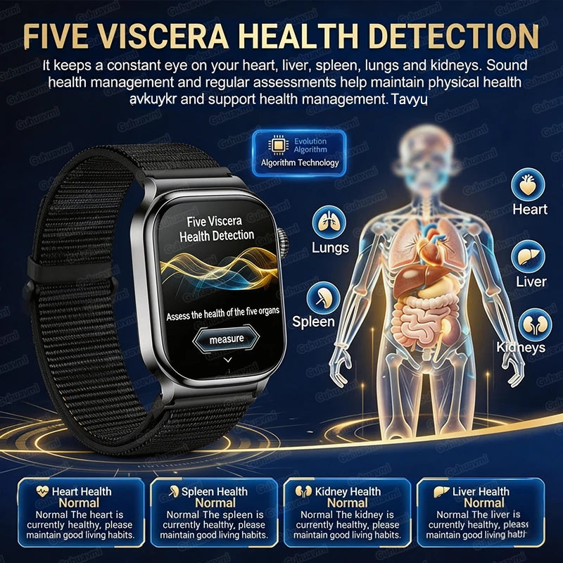 Men’s Smart Watch – ECG + PPG Health Monitor, Blood Pressure & Bluetooth Call