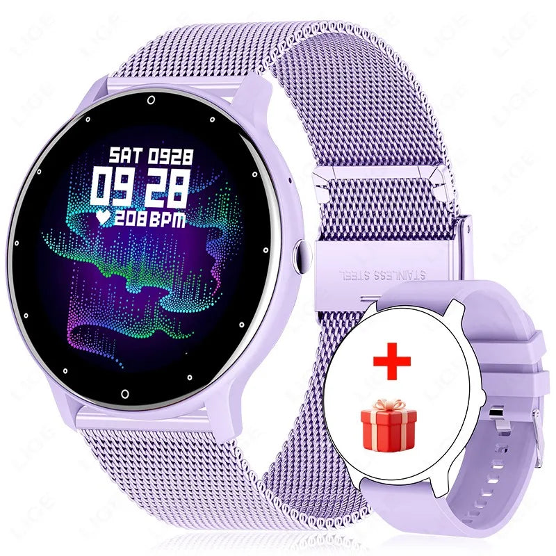 LIGE Smart Watch – Sports Fitness Health Monitor (IP67 Waterproof, Bluetooth Call)