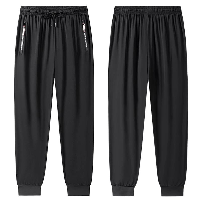 Men’s Quick-Dry Athletic Pants – Lightweight Stretch Sweatpants with Zipper Pockets