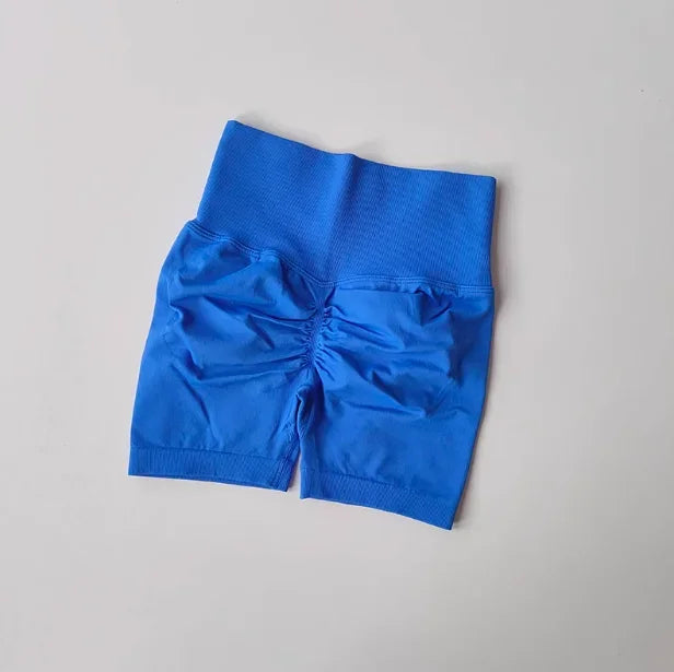 Peach Hip Lifting Sports Shorts – High Waist Slimming Running Shorts