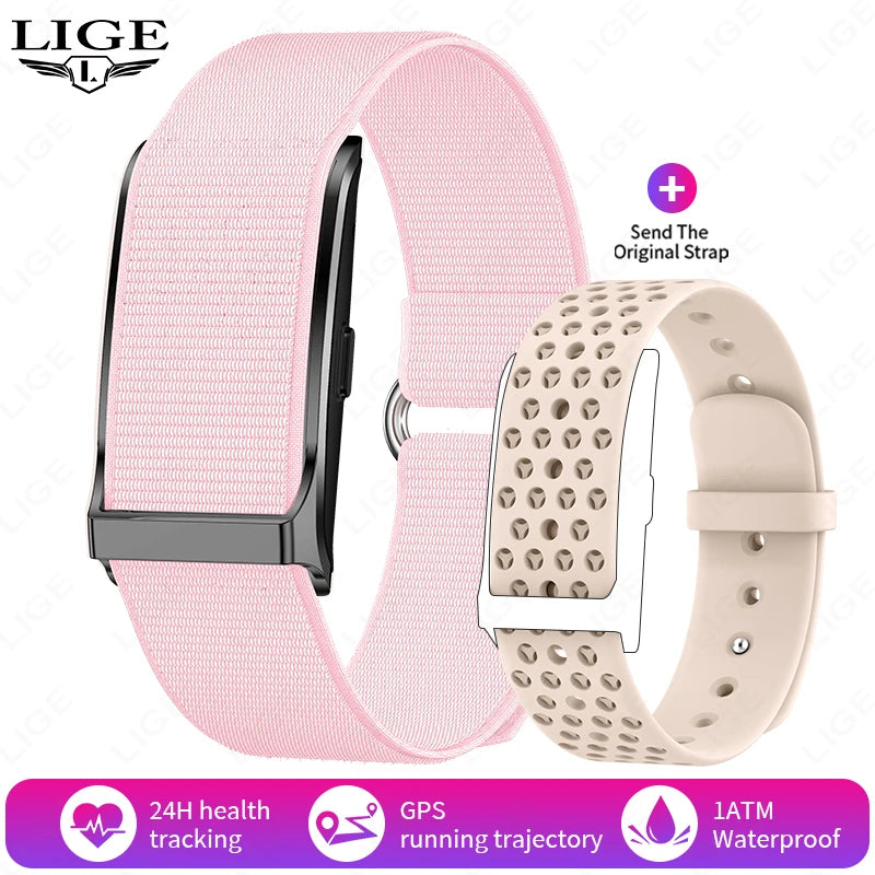 LIGE No Screen Smart Bracelet – Health & Fitness Tracker (Heart Rate & BP Monitor)