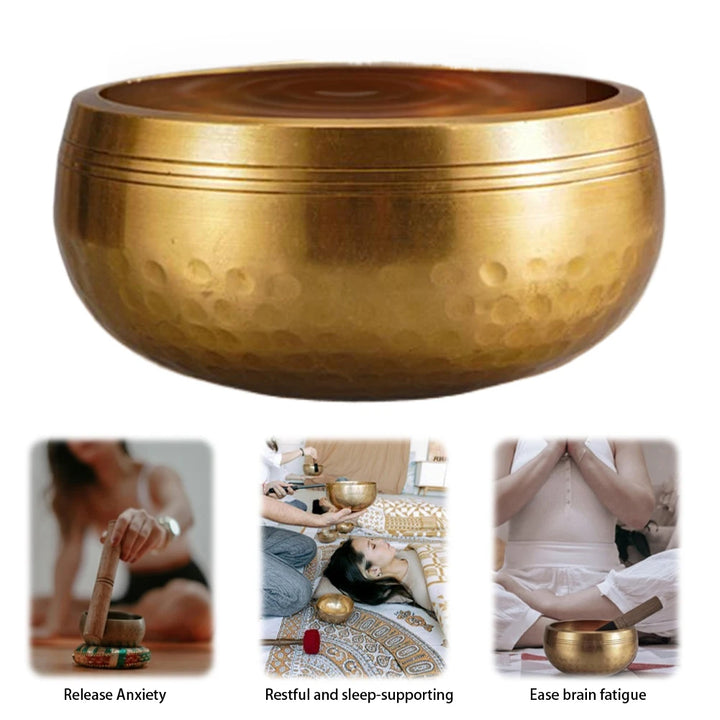 Tibetan Singing Bowl Set – Meditation Sound Bowl for Yoga & Chakra Healing
