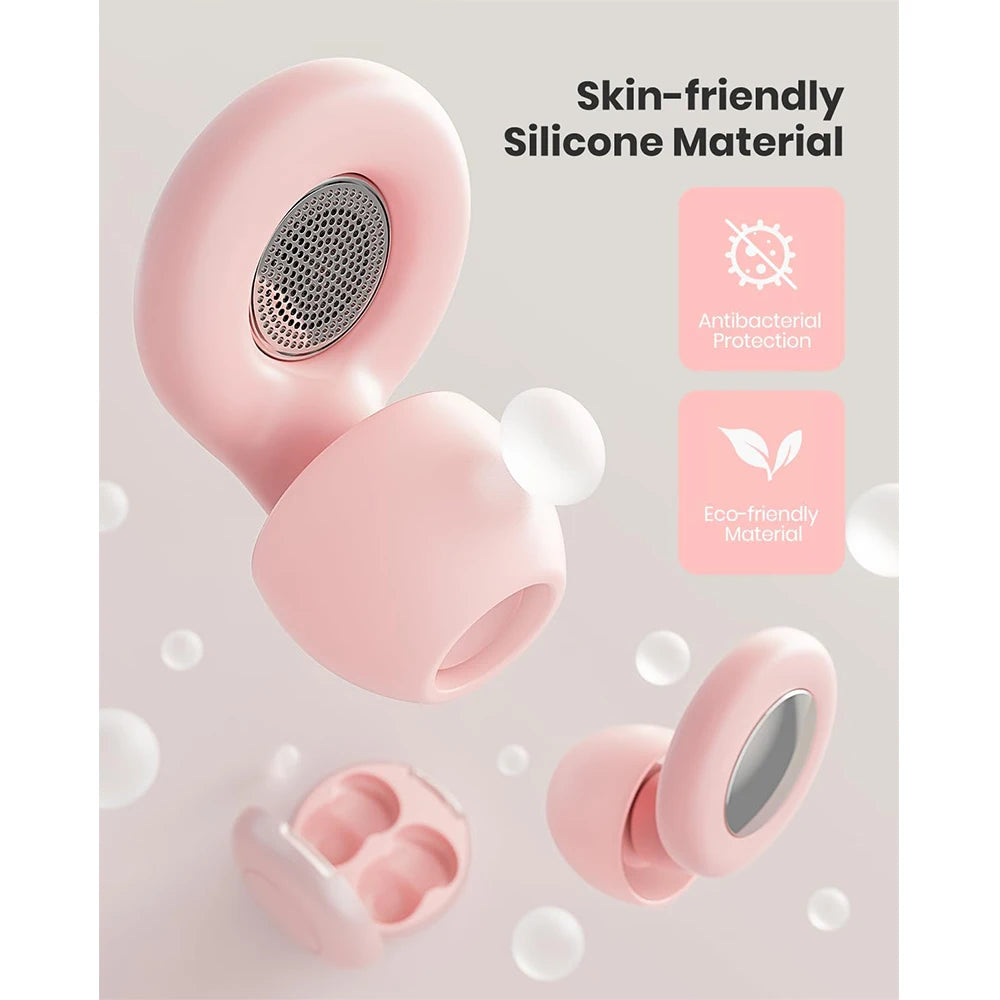 Reusable Silicone Ear Plugs – 25dB Noise Cancelling Sleep Earplugs (8 Tips)
