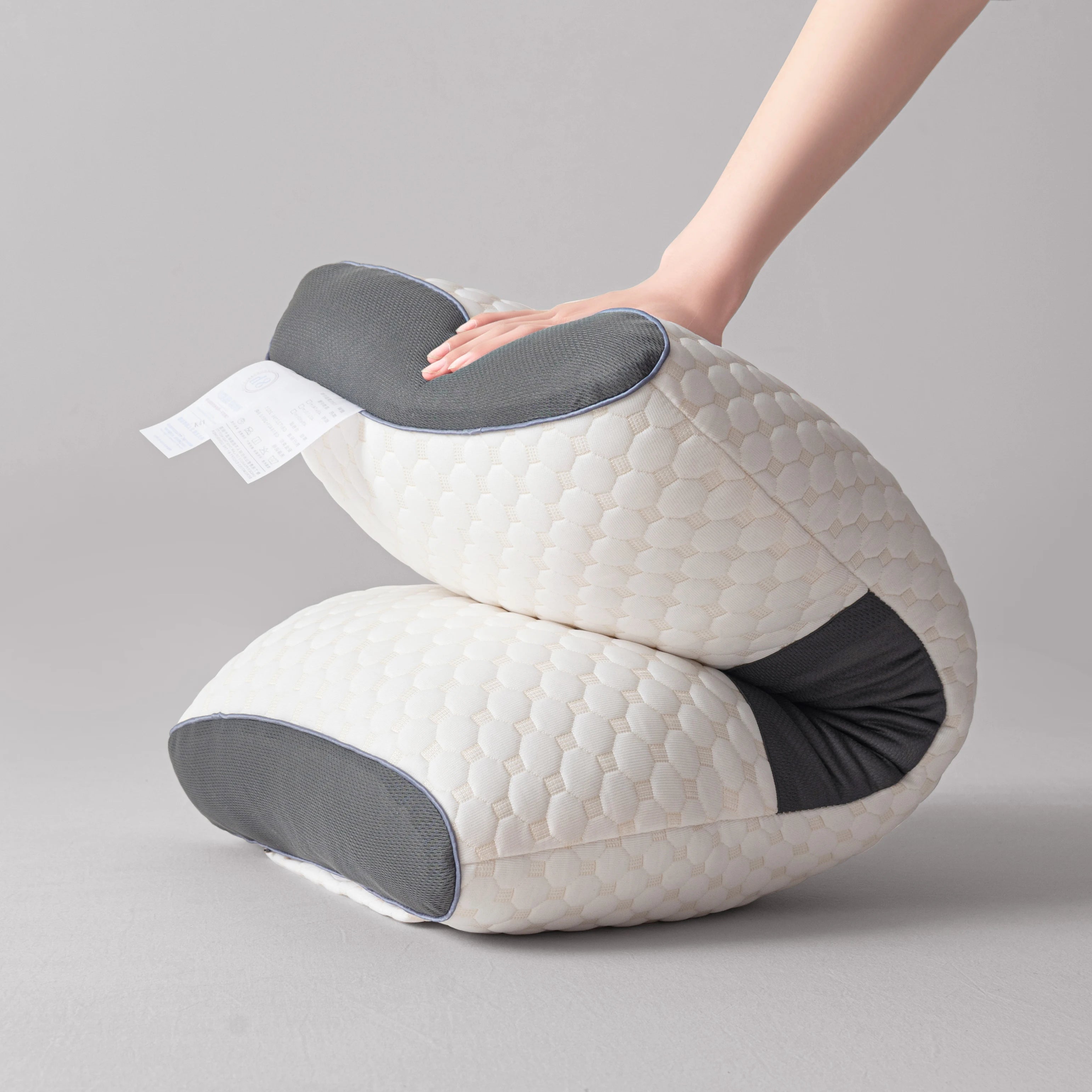 2PCS Massage Neck Pillow Set – Ergonomic Orthopedic Contour Support