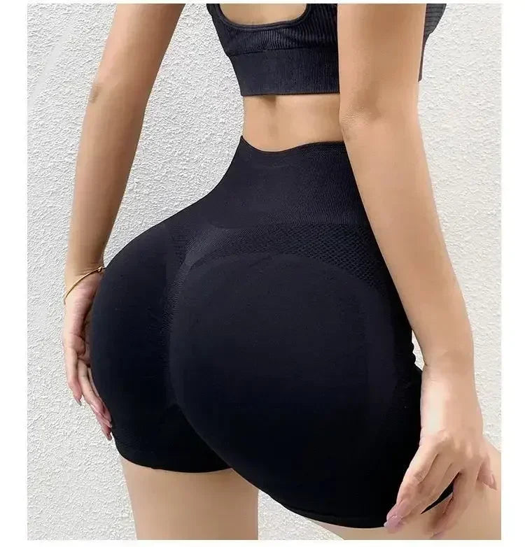Women’s Yoga Set – Gym Shorts, Sports Bra & Seamless Fitness Outfit