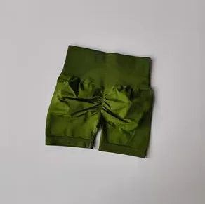 Peach Hip Lifting Sports Shorts – High Waist Slimming Running Shorts