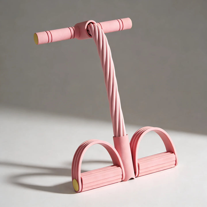 Portable Pull-Up Bar – Lightweight PP Material Home Fitness Trainer (Pink)