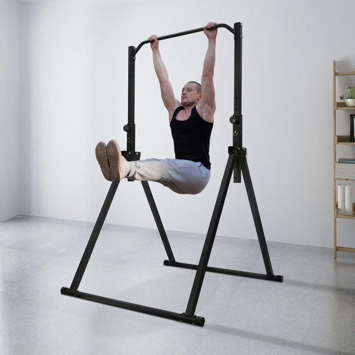 Triangular Pull-Up Station – Adjustable Height Foldable Home Gym Strength Trainer