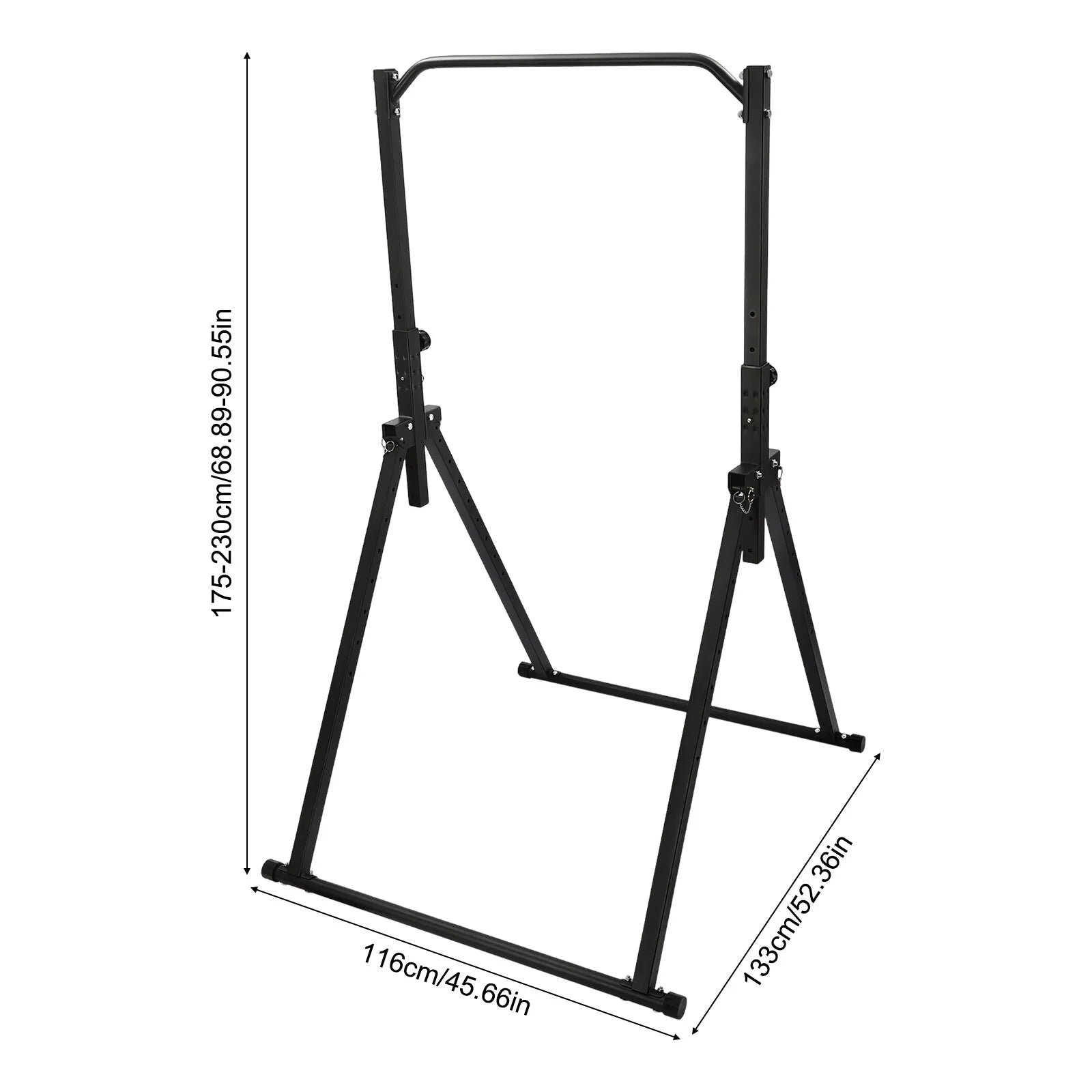 Triangular Pull-Up Station – Adjustable Height Foldable Home Gym Strength Trainer