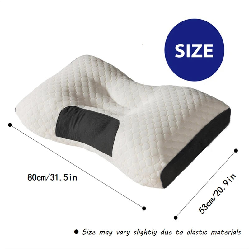 2PCS Massage Neck Pillow Set – Ergonomic Orthopedic Contour Support
