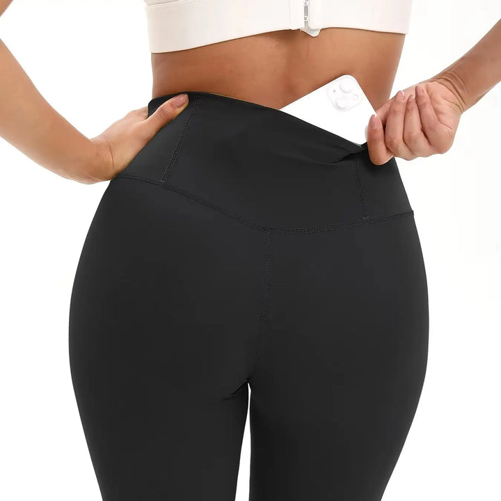 High Waist Yoga Leggings – Women’s Fitness & Running Workout Pants