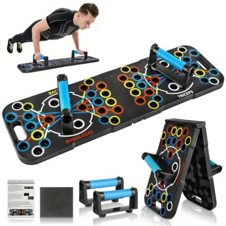All-in-One Push Up Board – 56 Angles Foldable Full-Body Home Gym Trainer