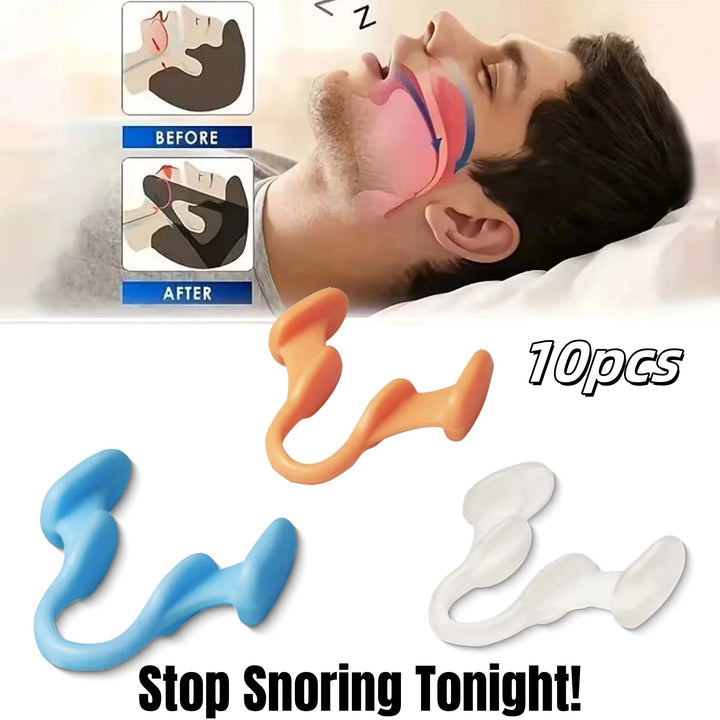 Anti-Snoring Nose Clip – Soft Nasal Dilator (2–10 Pack)