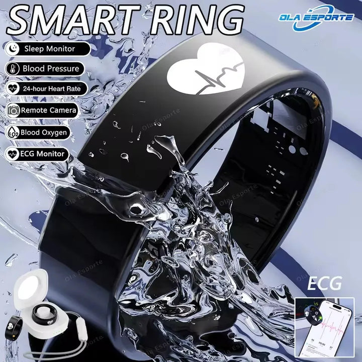 2026 Smart Ring – ECG Heart Rate & Health Monitoring Ring (Waterproof)