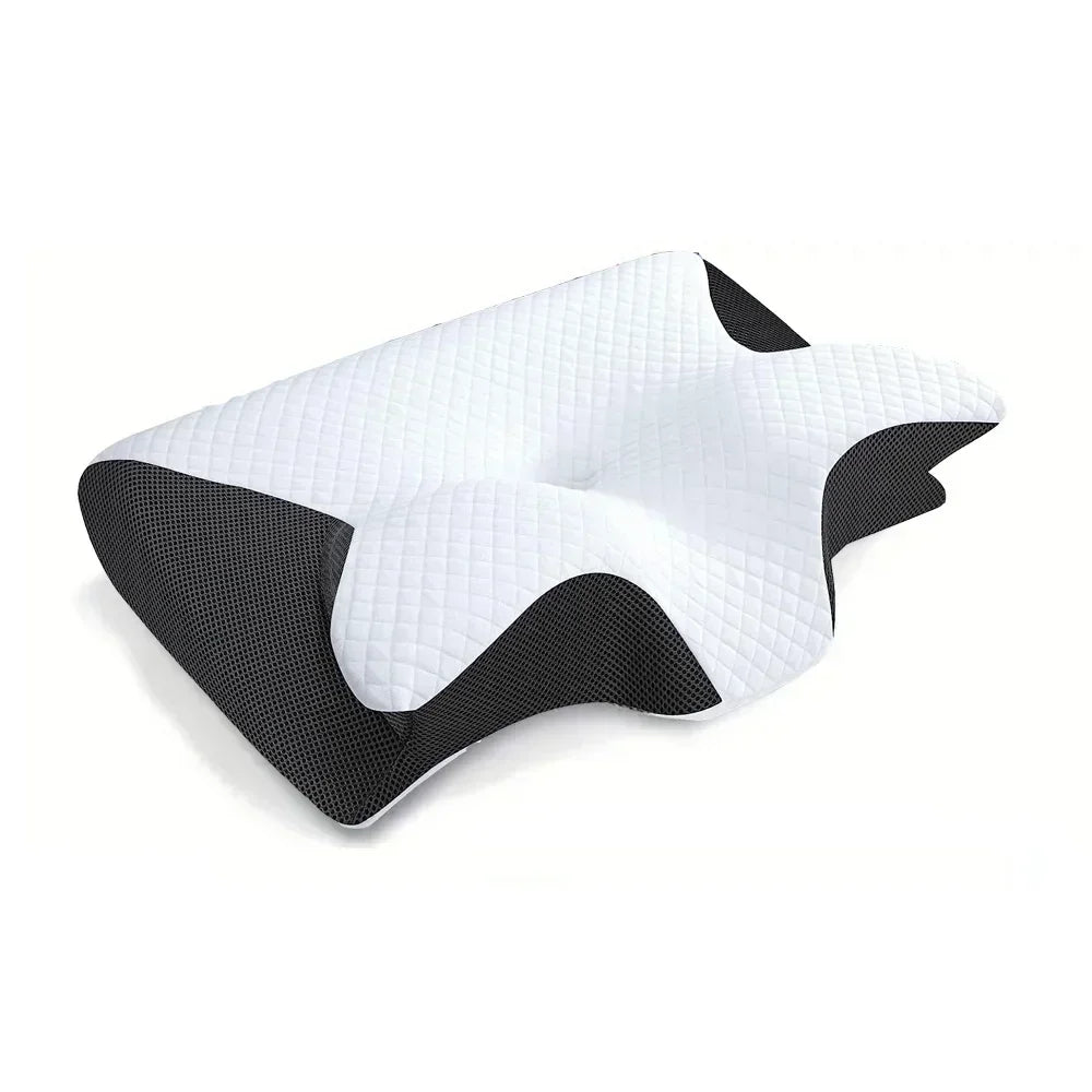 Butterfly Memory Foam Pillow – Neck Pain Relief Contoured Sleep Support