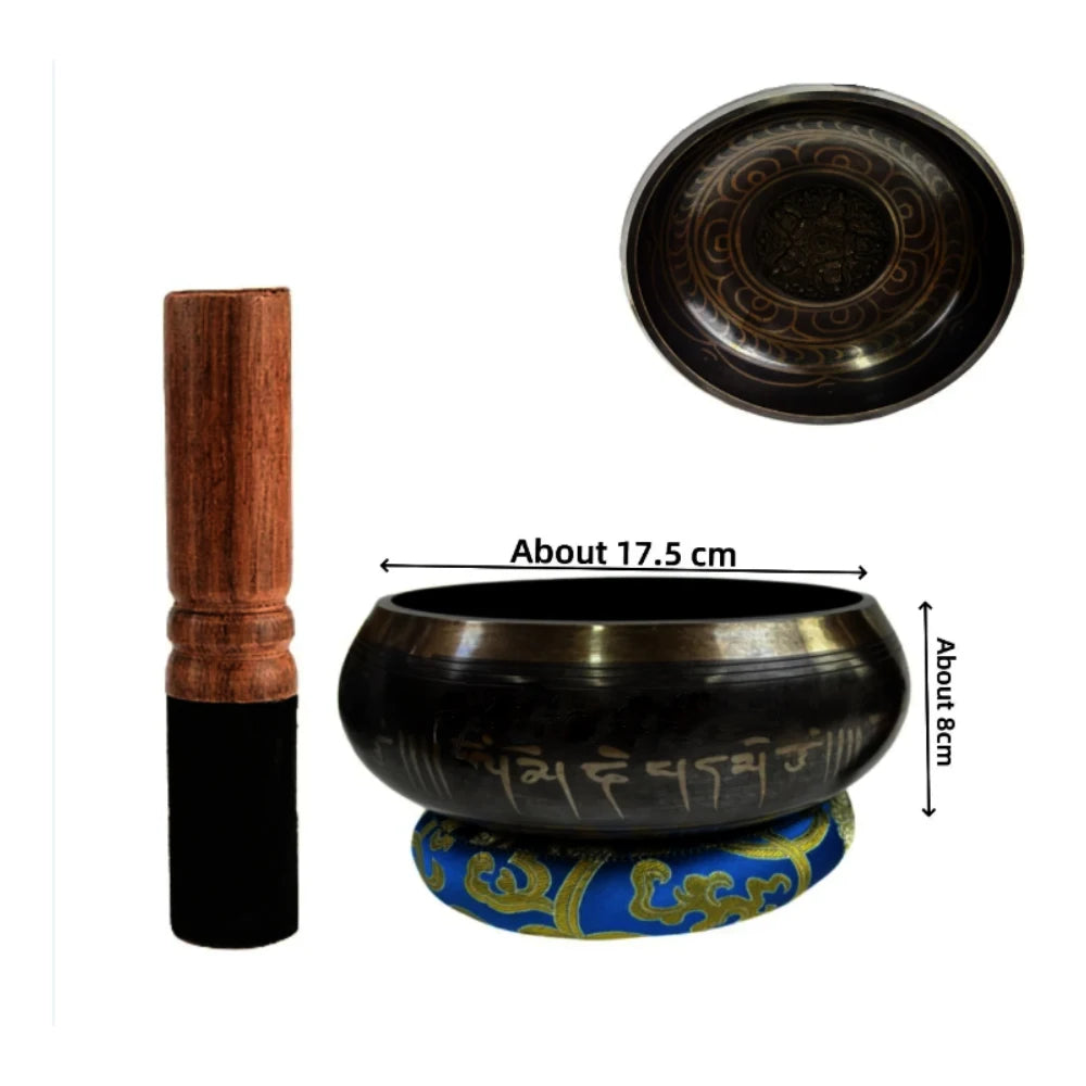 Tibetan Singing Bowl Set – Meditation & Chakra Healing Bowl (8.5–20cm)