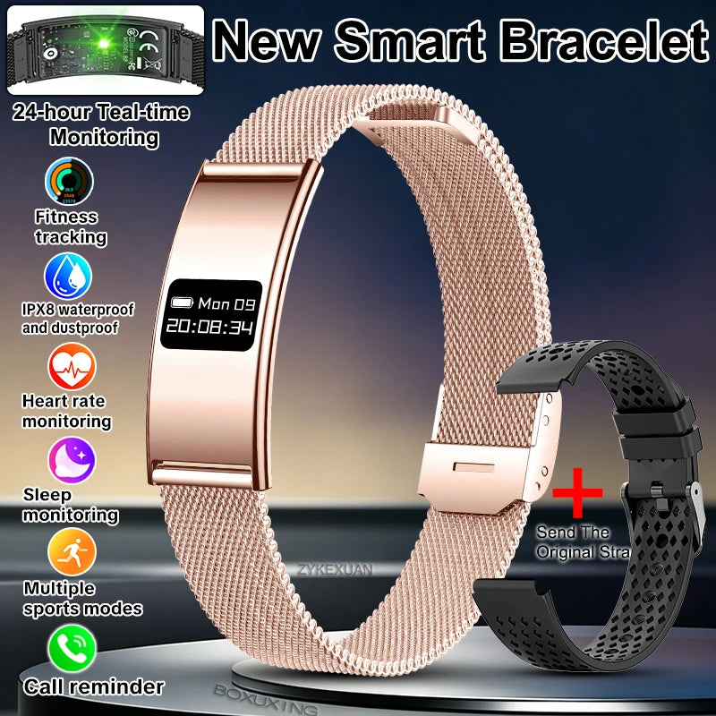 2026 Fitness Tracker Smart Bracelet – 10ATM Waterproof Heart Rate & GPS