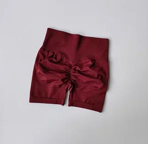 Peach Hip Lifting Sports Shorts – High Waist Slimming Running Shorts