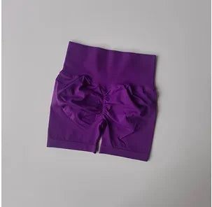 Peach Hip Lifting Sports Shorts – High Waist Slimming Running Shorts